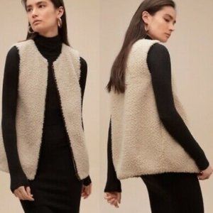 Wilfred Chatou Cream Teddy Sherpa Vest Medium